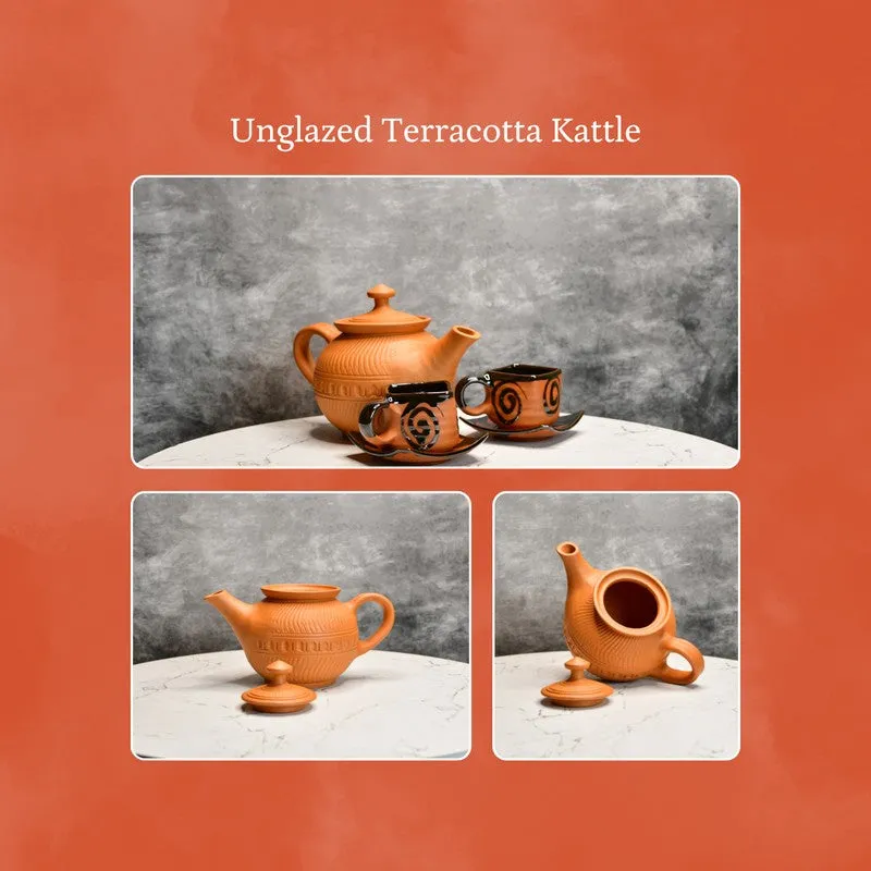 Rustic Ritual Terracotta Tea Set & Tea Pots - Three Piece Set media 8