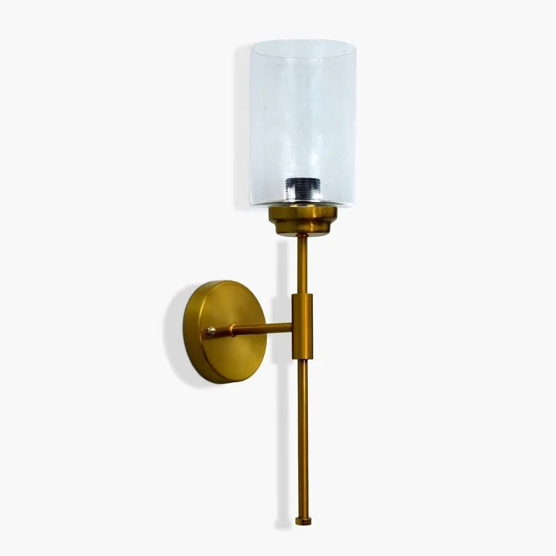 RadianceFlex Multi-Style Glass & Metal Wall Lamp - Gold media 3