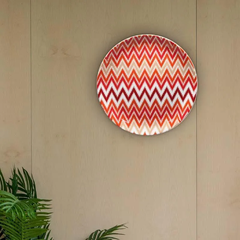 Dazzling Wavy Ikkat Decorative Plate media 4