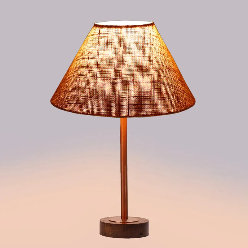 Sienna II Rodin Wooden Table Lamp - Beige,Copper,Brown media 5
