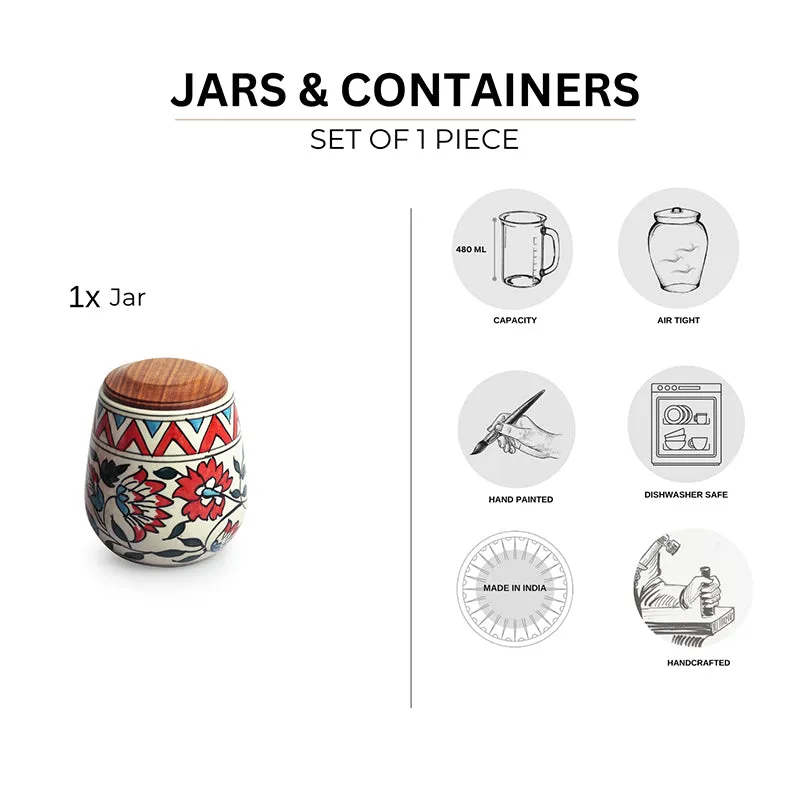 Mesa Dawn Curve Ceramic Jar - 480 mL media 5