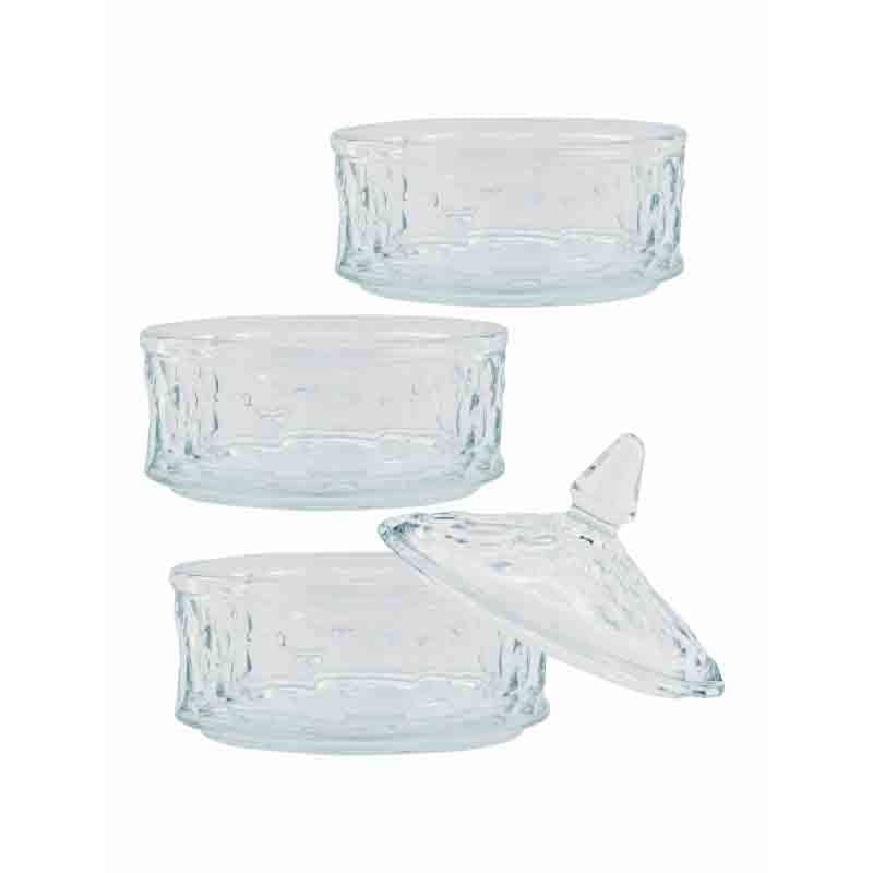Treasure It Glass Storage Bowl with Lid - Set of Three media 4