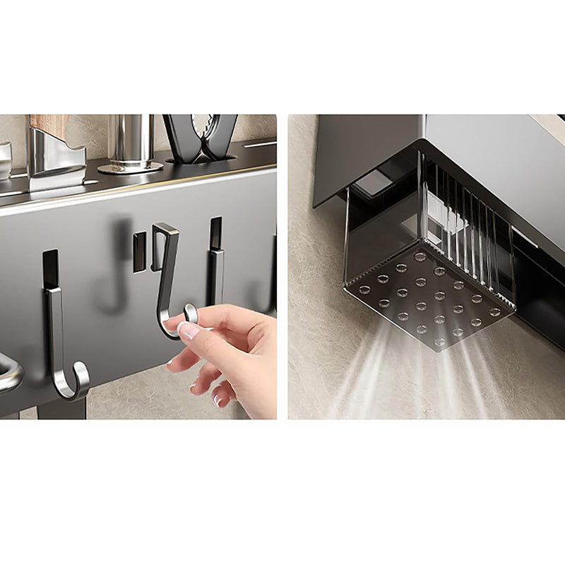 Slice & Hang Stick-on Knife Rack With Hook media 4