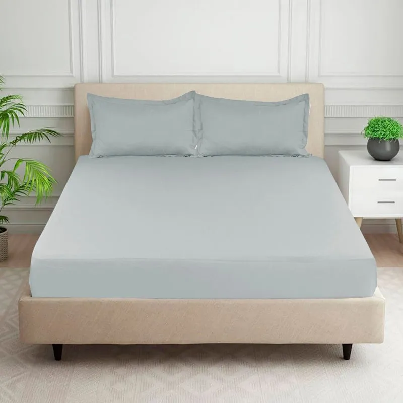 Cloud Drift Microfiber Bedsheet (Grey) - 140 GSM media 1