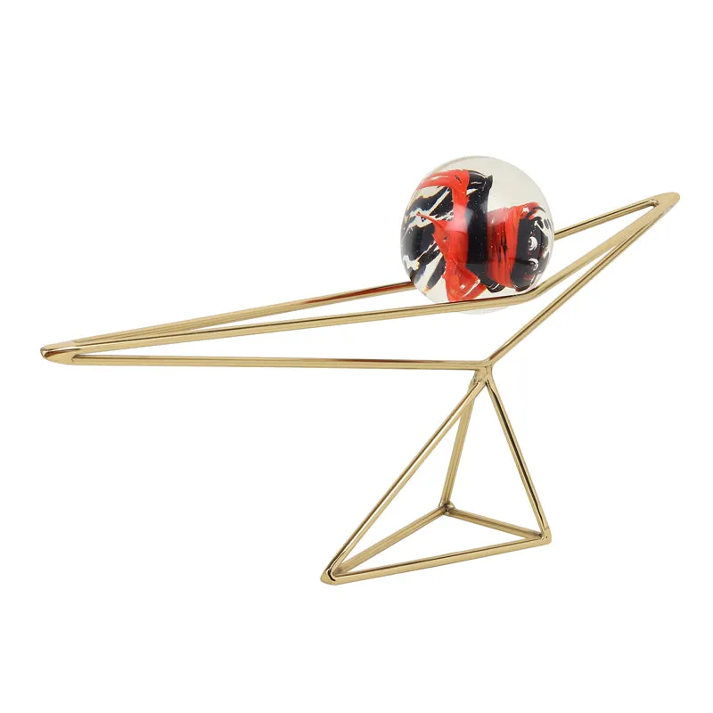 Orbus Nixo Showpiece - Red & Golden media 4