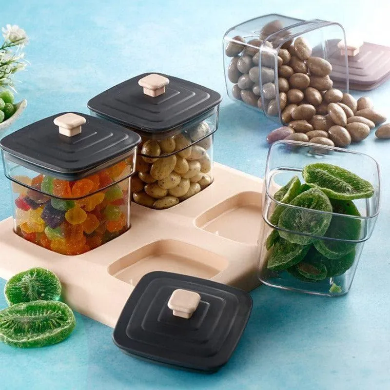 Swift Stack Peach Storage Container With Tray (250 mL Each) - Five Piece Set media 3