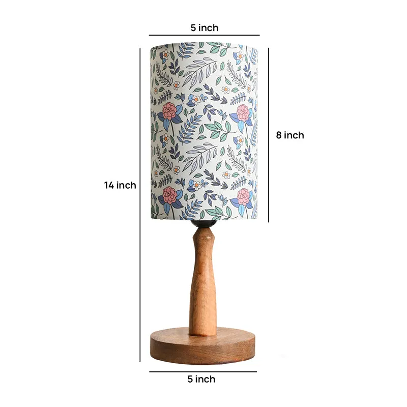 Whimsy Fleur Fabric Table Lamp - Multicolor media 5