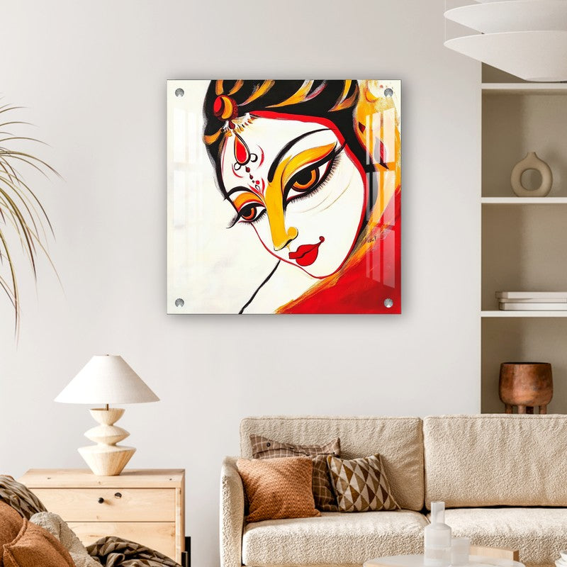 Divine Devi Eyes Acrylic Wall Art