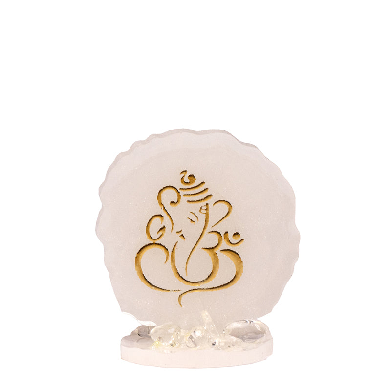 Ganesha Agate Showpiece - Pink media 3