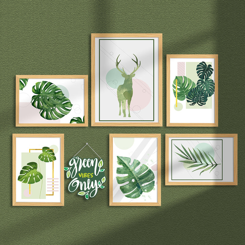 Green Vibes Wall Art - Set Of Seven media 4