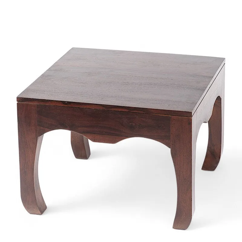 Rervon Sheesham Wooden Center Table - Dark Brown media 4