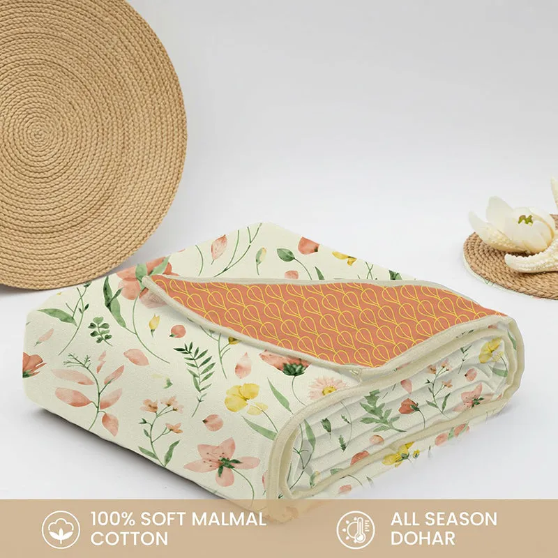 Urban Space Meadows Buttercream Reversible Dohar media 8