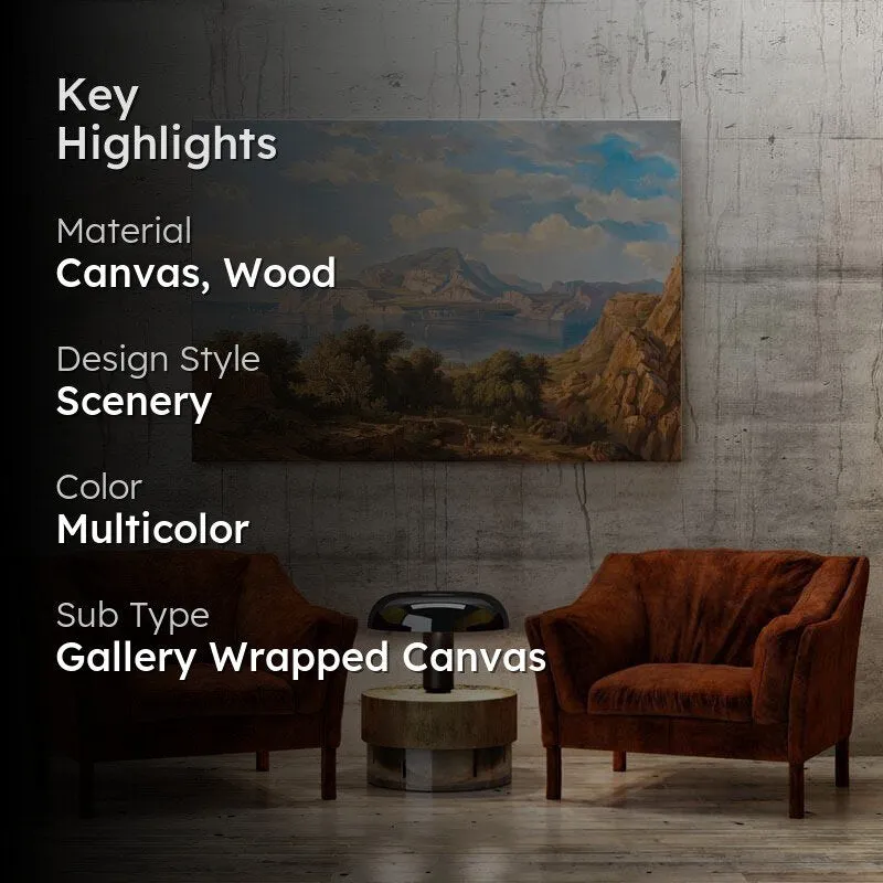 A View of Capo Beach Canvas Painting - Gallery Wrap media 2