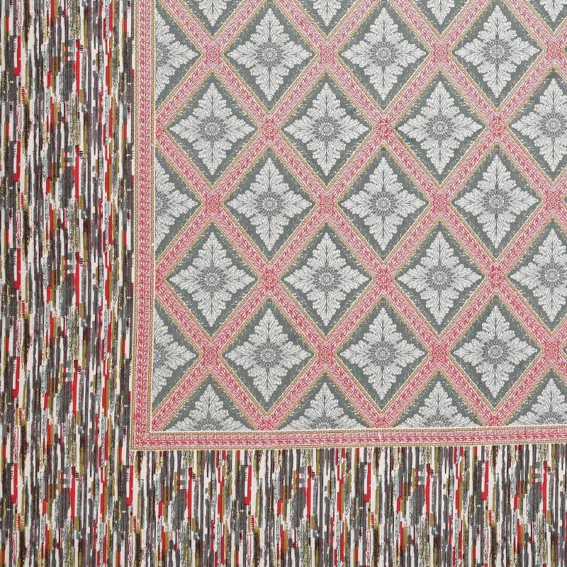 Maitreya Cotton Bedsheet (Rose) - 144 TC media 6