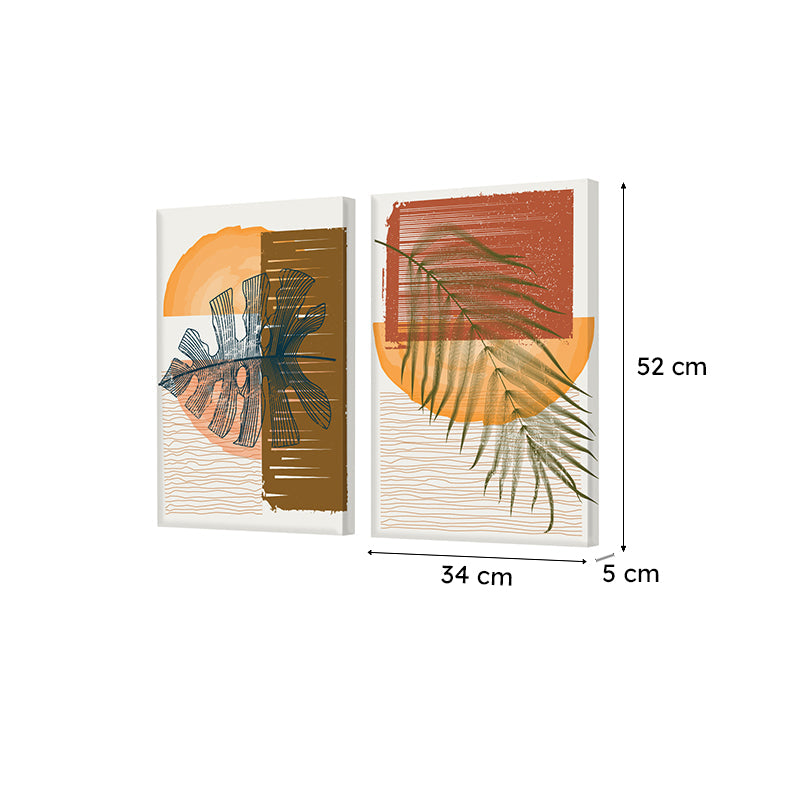 Aveta Abstract Wall Painting - Set Of Two media 7