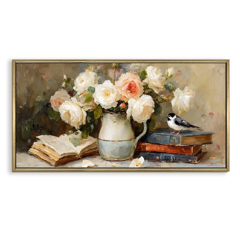 Serene Stillness Canvas Wall Painting With Frame media 3