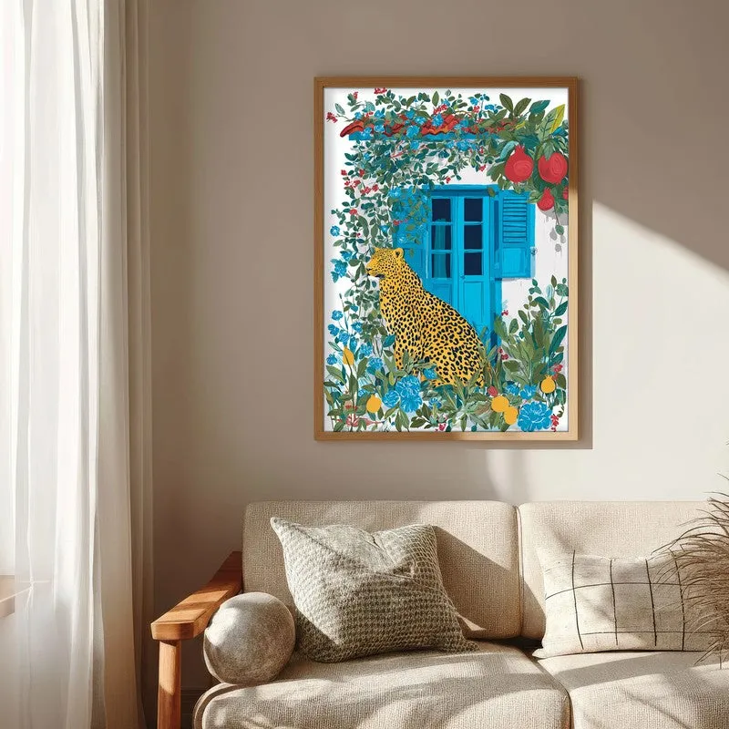 Amber Fruit Canvas Wall Painting - Brown Frame media 6