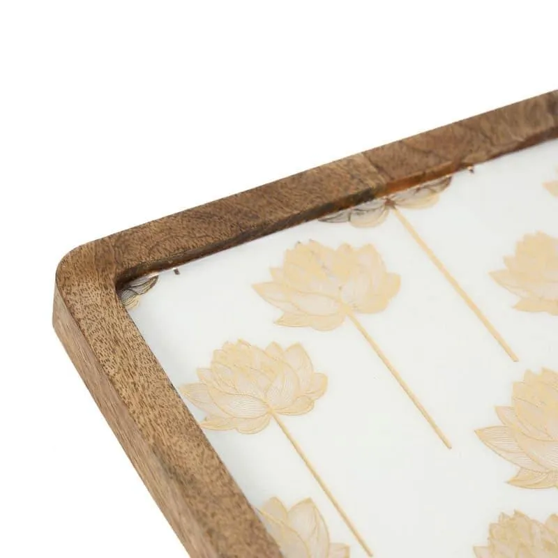 Jeannine Square Wood Platter media 5