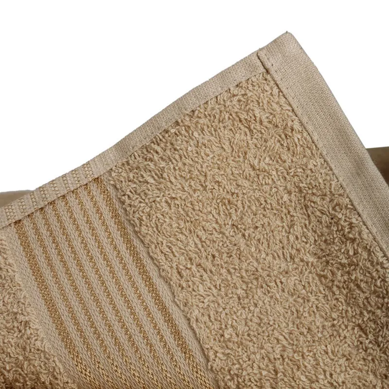 Nuage Cotton Bath Towel (Brown & Beige) - Set Of Two media 7
