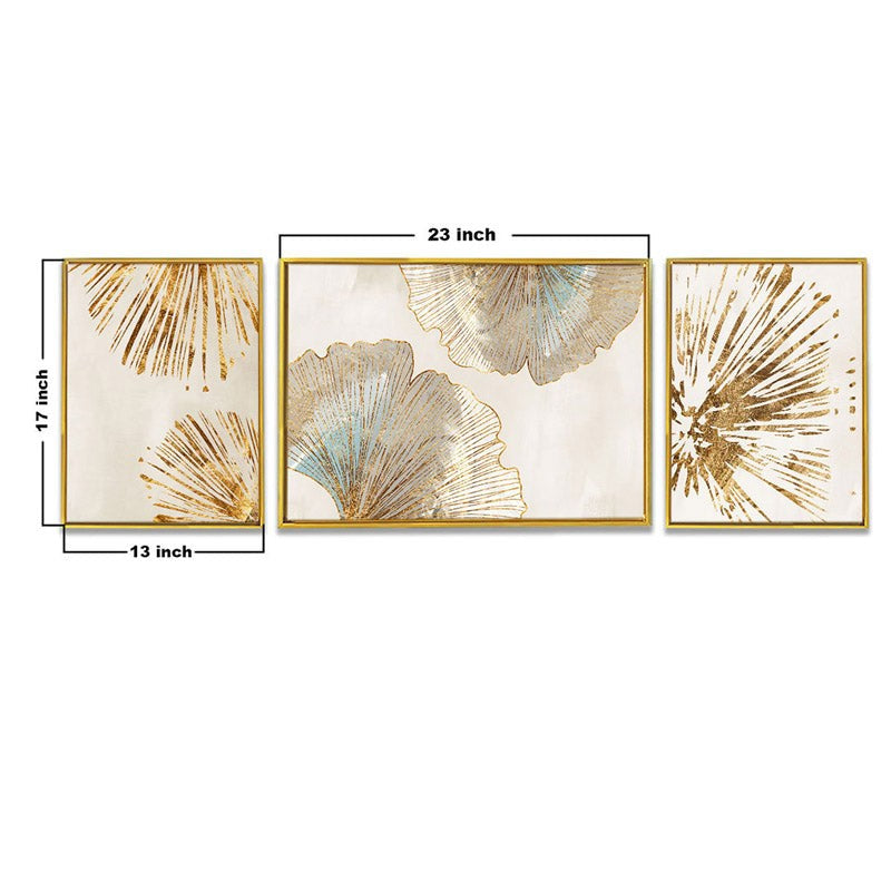 Rose Rise Cotton Canvas Wall Art - Set Of Three media 8