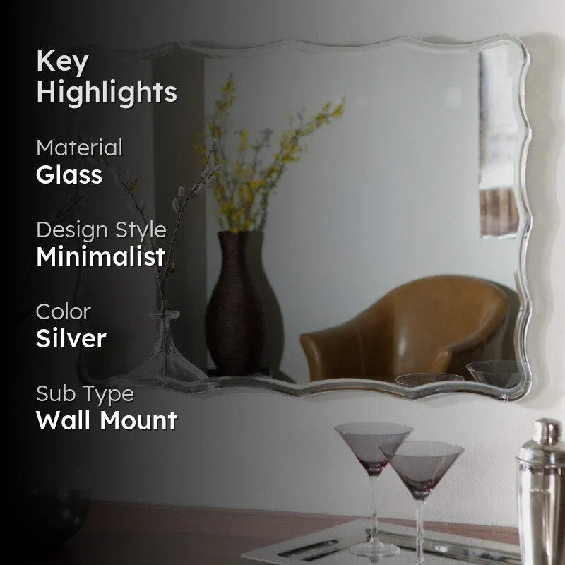 Opularch Glass Frameless Wall Mirror media 2