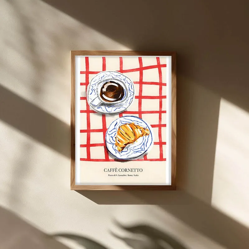 CroissantTable Archival Canvas Wall Art - Brown media 3