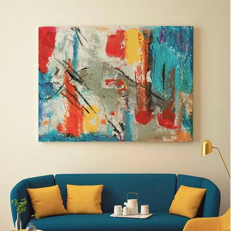 Tradition of Colors Canvas Wall Painting - Gallery Wrap media 1