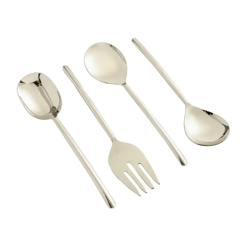 Ava Luxe Serving Set (Silver) - Four Piece Set media 6