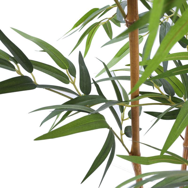 Artificial Realistic Bamboo Plant With Black plastic Pot - 5.9 Feet media 4