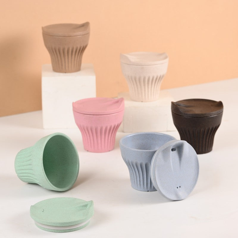 Bluehaven Rice Husk Coffee Mug (175 mL Each) - Set Of Six