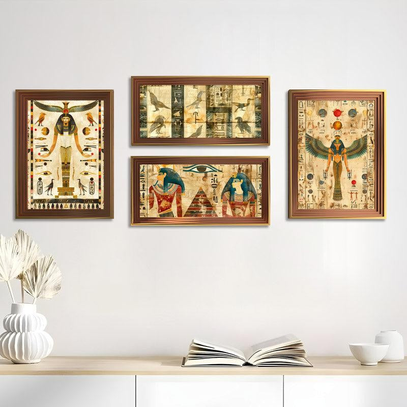 Egyptian Gala Wall Art - Set of Four media 4
