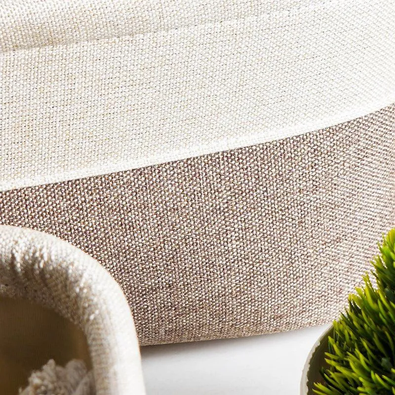 Mono Bask Fabric Storage Basket - Set Of Three media 5