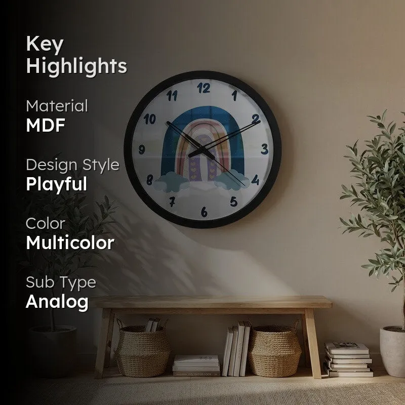 Rainbix MDF Wall Clock media 2
