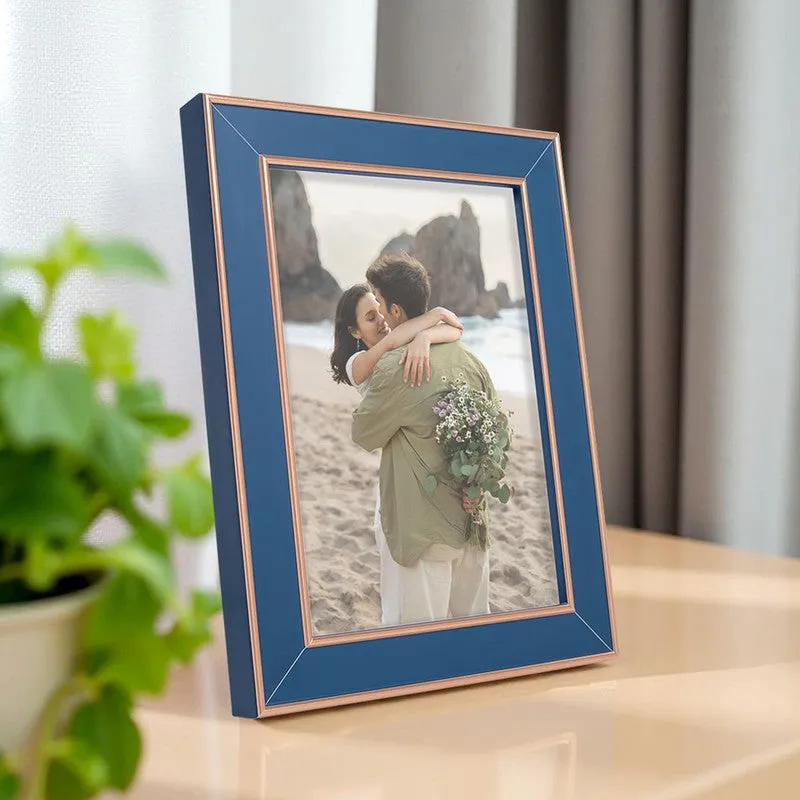 Snip Photo Frame - Blue & Gold media 1