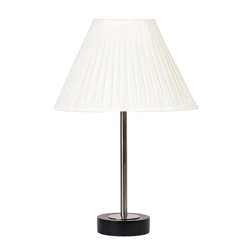 Pleatra Rodin Wooden Table Lamp - OffWhite,Silver,Black media 4
