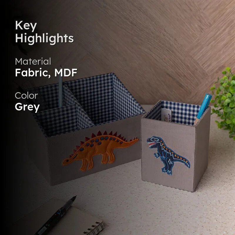 Stegosaurus Roar Stationery Holder (Dino Buddies Collection) - Set Of Two media 2