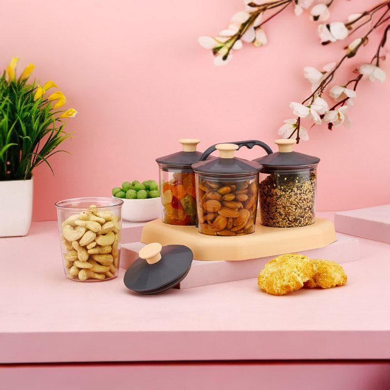 Smart Store Peach Round Jar (300 ML) - Set Of Five media 4