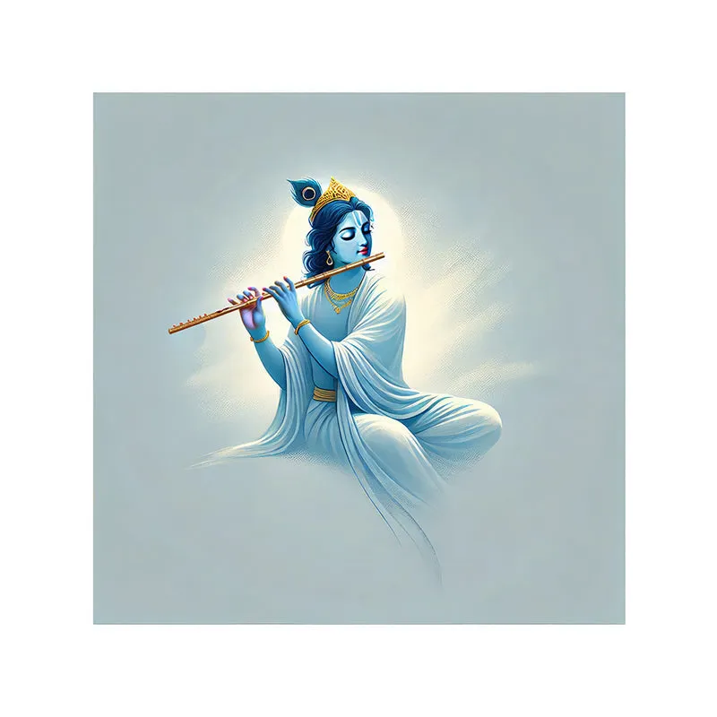 Shyamala Krishna Wall Painting media 4