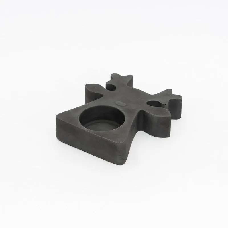 Esra Reindeer Candle Holder - Black media 4