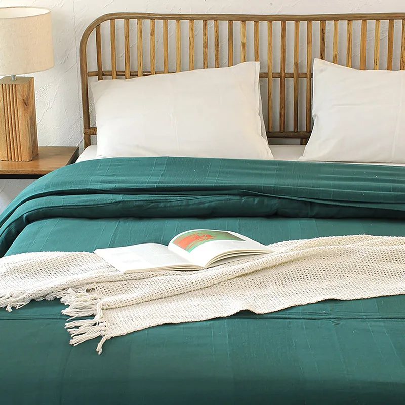 Hue Nest Cotton Duvet Cover - Green media 1