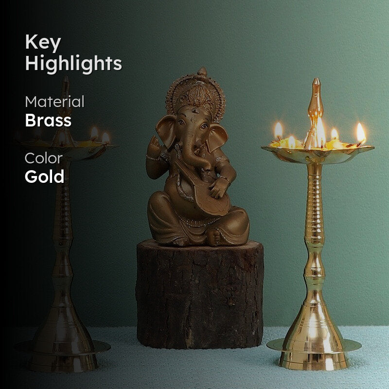 Kerala Deepak Lamp - Set Of Two media 2