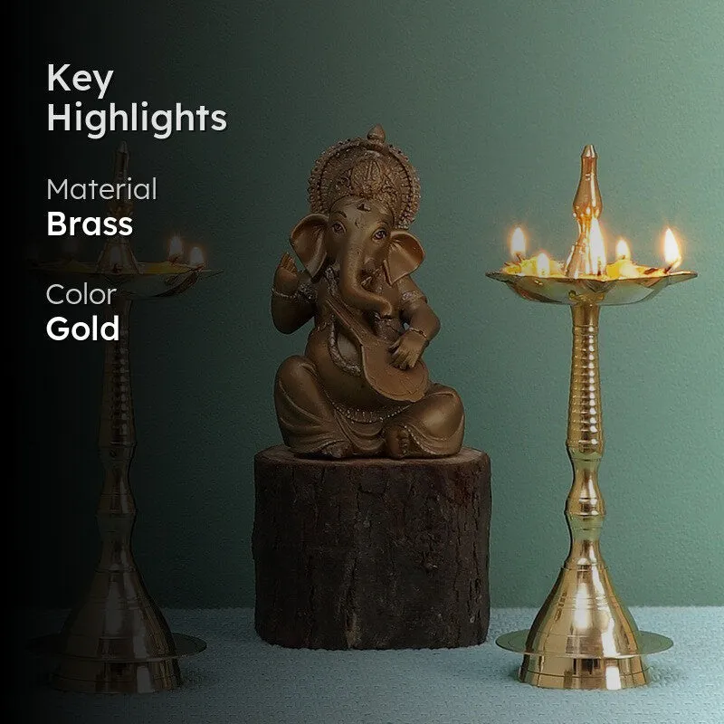 Kerala Deepak Lamp - Set Of Two media 2