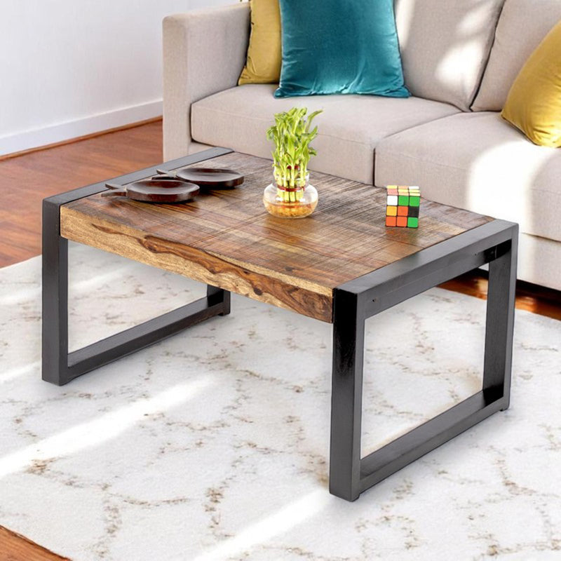 Zavex Sheesham Wooden Center Table - Brown