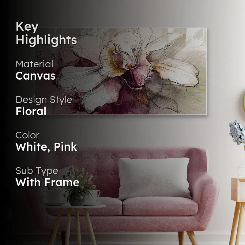 Doris Abstract Flora Canvas Wall Painting media 2