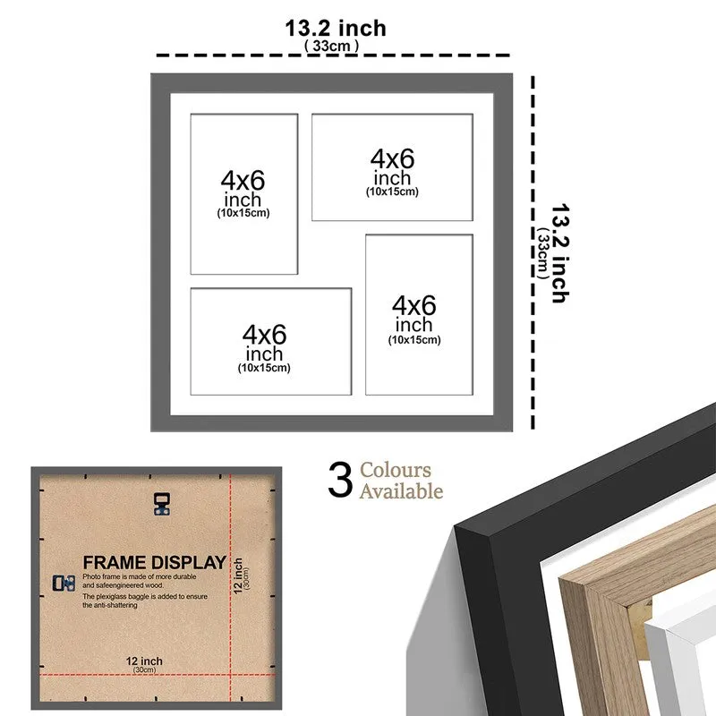Memora Collage Photo Frame - Black media 5