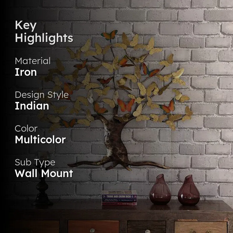 Butterfly Tree Iron Wall Accent media 2