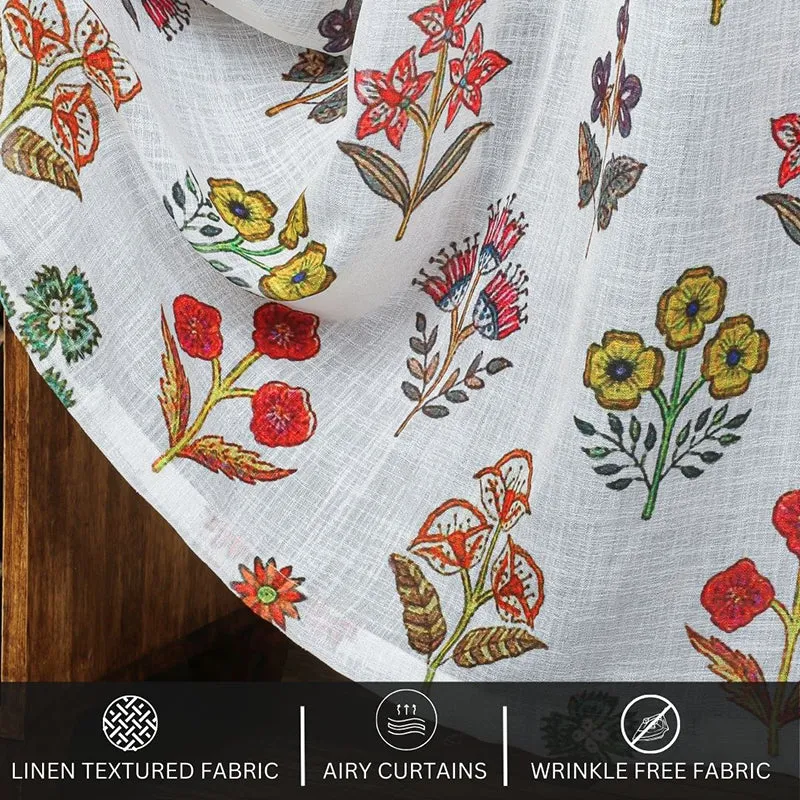 Vaire Linen Texture Sheer Curtain - Set Of Two media 6