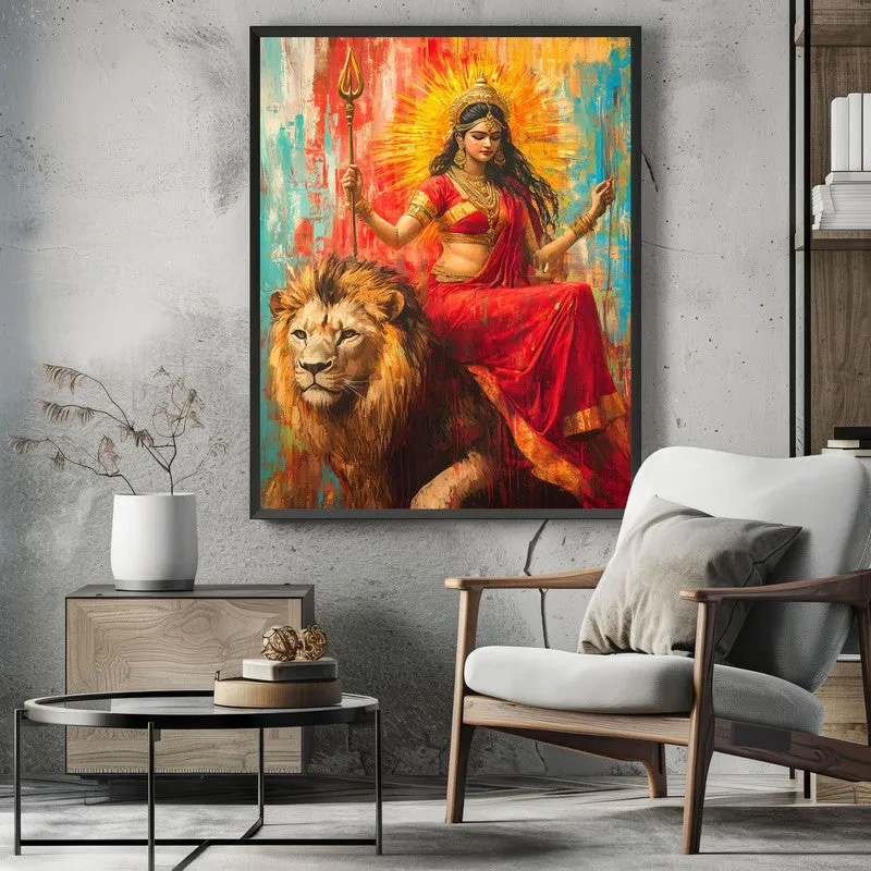 Vanagopala Spiritual Archival Paper Wall Painting With Frame - Black media 3