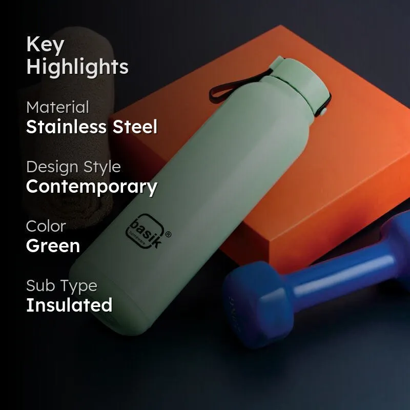 Hydro Master Insulated Bottle (Green) - 650 mL media 2