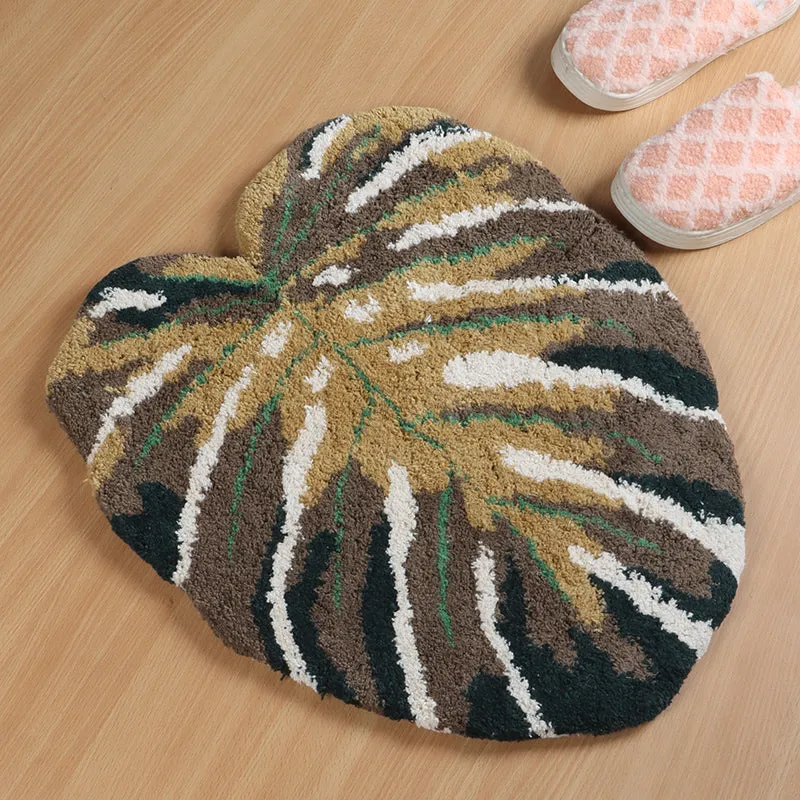 Monsterosa Poly Cotton Bath Mat- Brown media 3